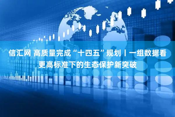 信汇网 高质量完成“十四五”规划丨一组数据看更高标准下的生态保护新突破