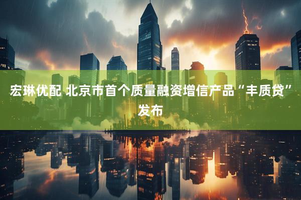 宏琳优配 北京市首个质量融资增信产品“丰质贷”发布